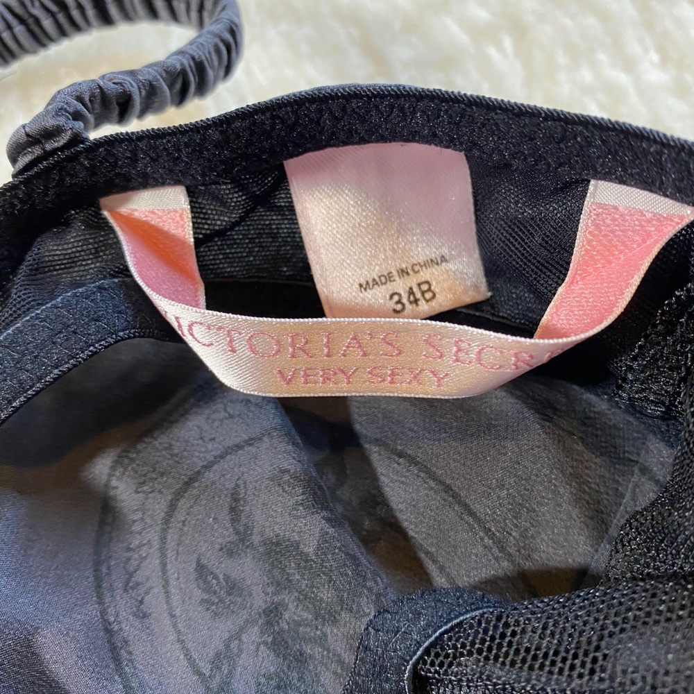 Victoria secret 34B black/grey teddy - Picture 4 of 5